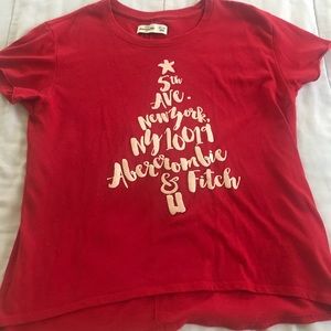 Abercrombie red graphic t-shirt size 13/14